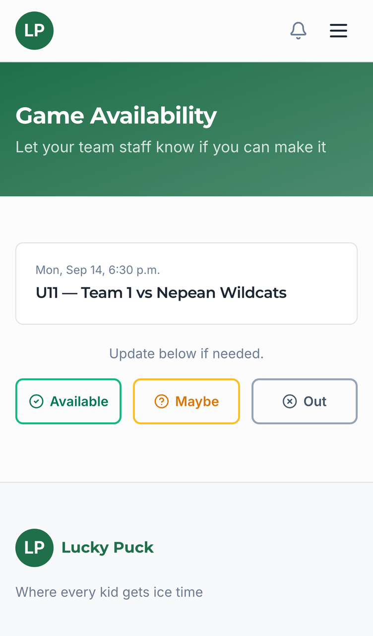 Game availability links screenshot