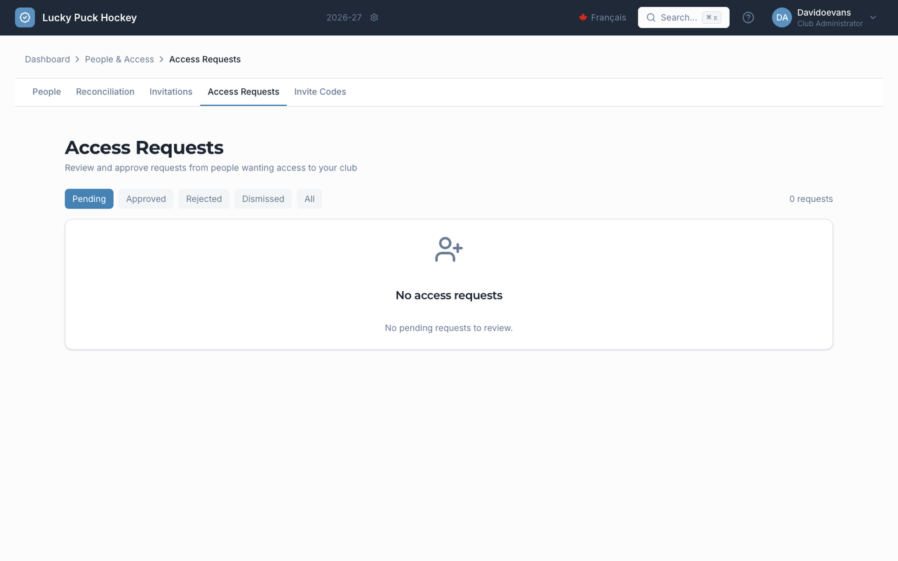 Access Requests screenshot
